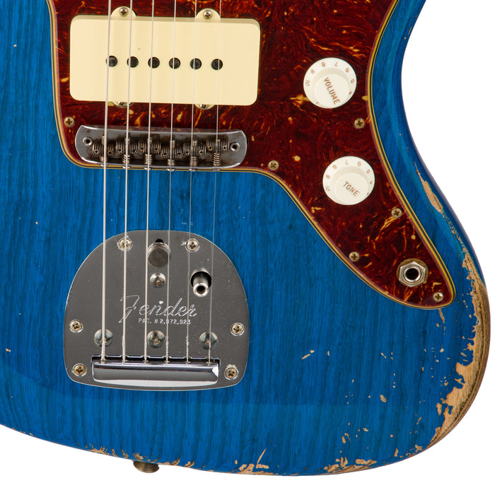 Fender Custom Shop 1962 Jazzmaster Heavy Relic - Sapphire Blue Transparent - CHUCKSCLUSIVE - #R124970