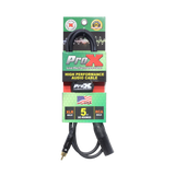 ProX RCA-XLR M 5-Foot High Performance XLR Male to RCA Male Unbalanced Audio Cable