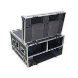 ProX XS-YDM7COMPACTEXDHW ATA Digital Audio Mixer Flight Case for Yamaha DM7 Compact Expansion Console with Doghouse compartment and Caster wheels