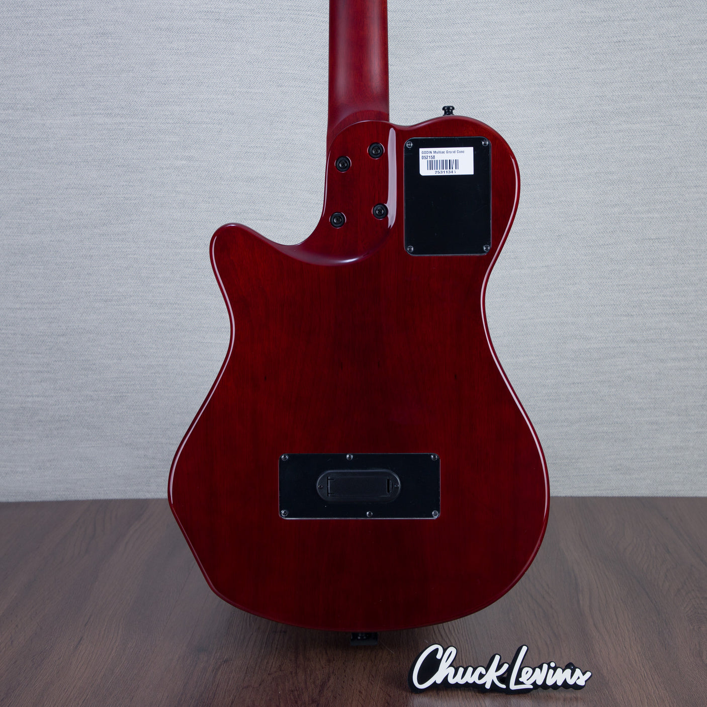 Godin MultiAc Grand Concert SA Nylon String Acoustic-Electric Guitar - Trans Black - CHUCKSCLUSIVE - #25311345