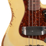 Fender Custom Shop 1961 Jazz Bass, Ash Heavy Relic - Aged Vintage White - CHUCKSCLUSIVE - #R124796