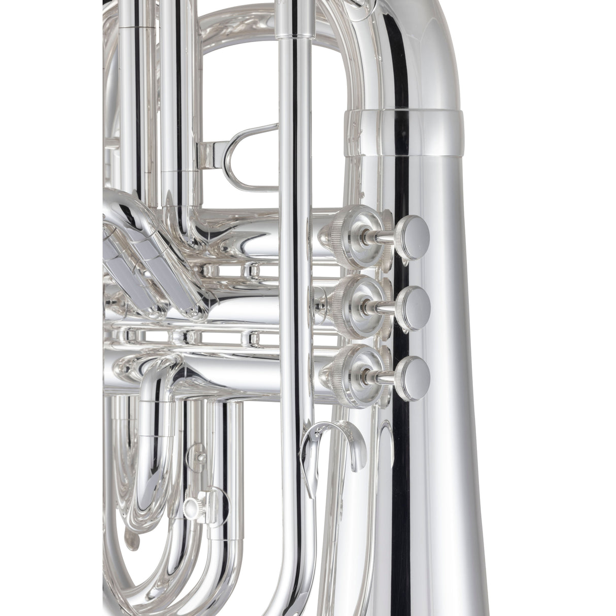King KMB412S Performance Marching Baritone Horn - Silver-Plated