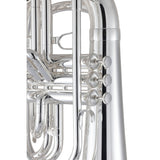 King KMB412S Performance Marching Baritone Horn - Silver-Plated