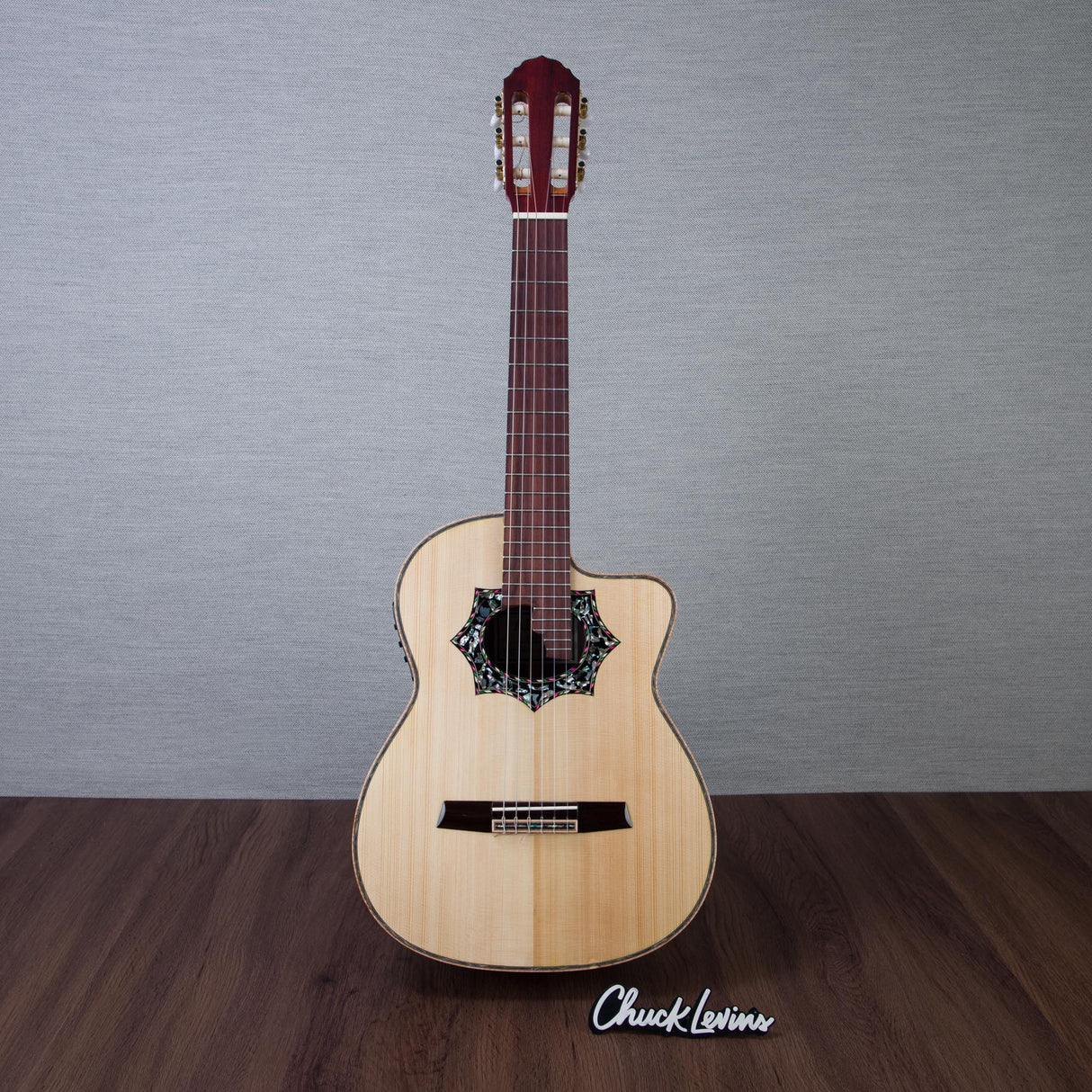 Arce WT-ES-200-PPK Walnut/Engelman Spruce Acoustic Electric Requinto - #00112