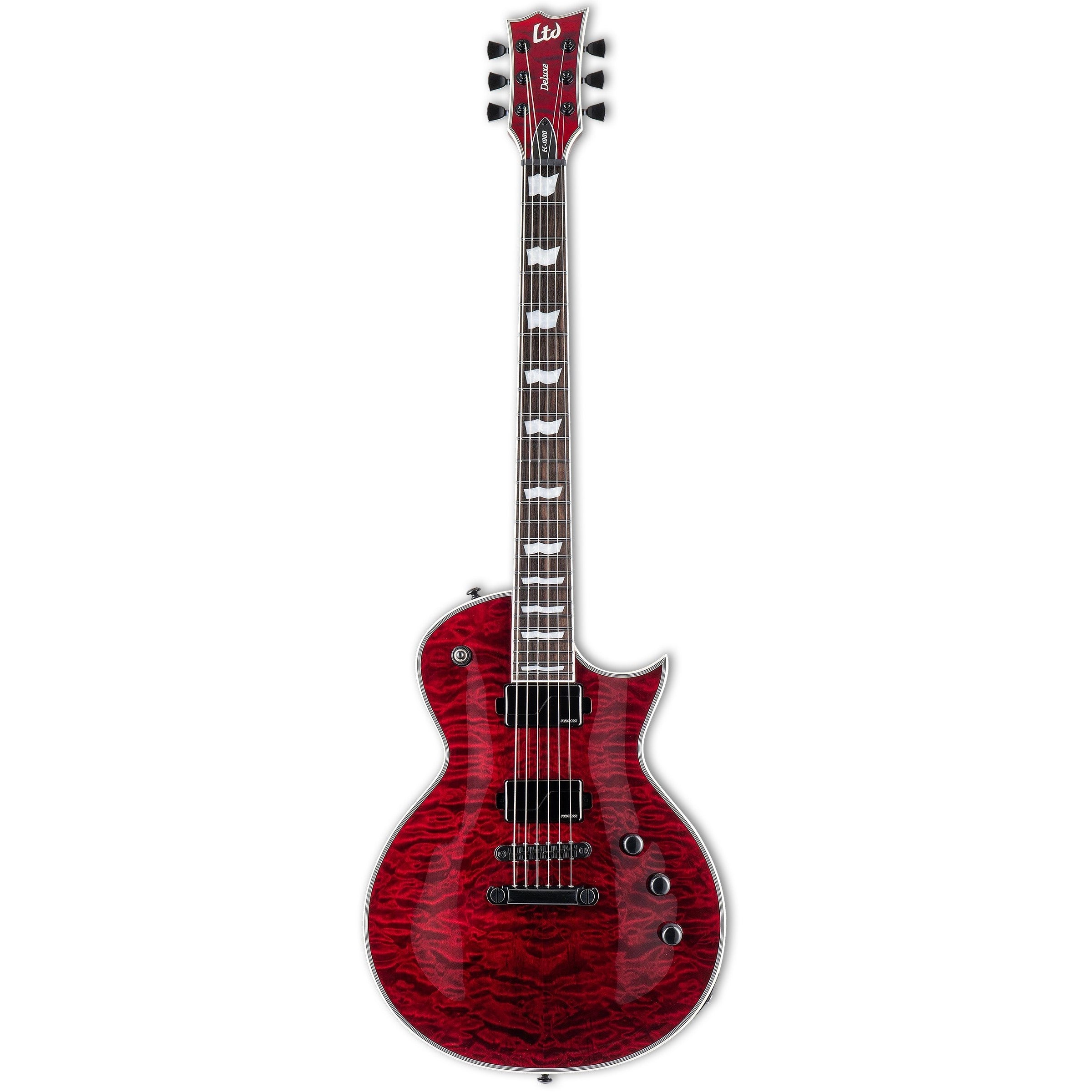 ESP LTD EC-1000 QM Electric Guitar - See Thru Black Cherry – Chuck