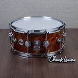 DW 6.5 x 14-Inch Collector's Maple Exotic Series Snare Drum - Natural Lacquer over Camphor Burl