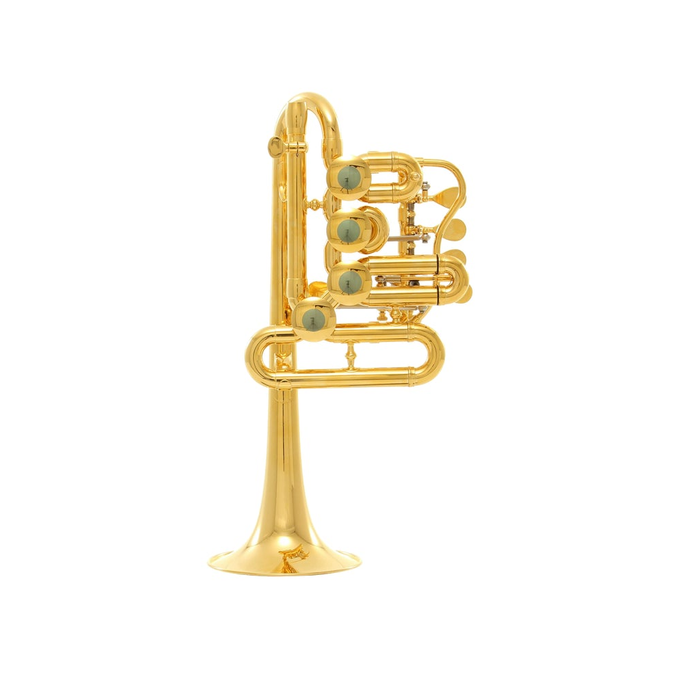 Schagerl Berlin Bb/A Piccolo Trumpet - Gold Plated