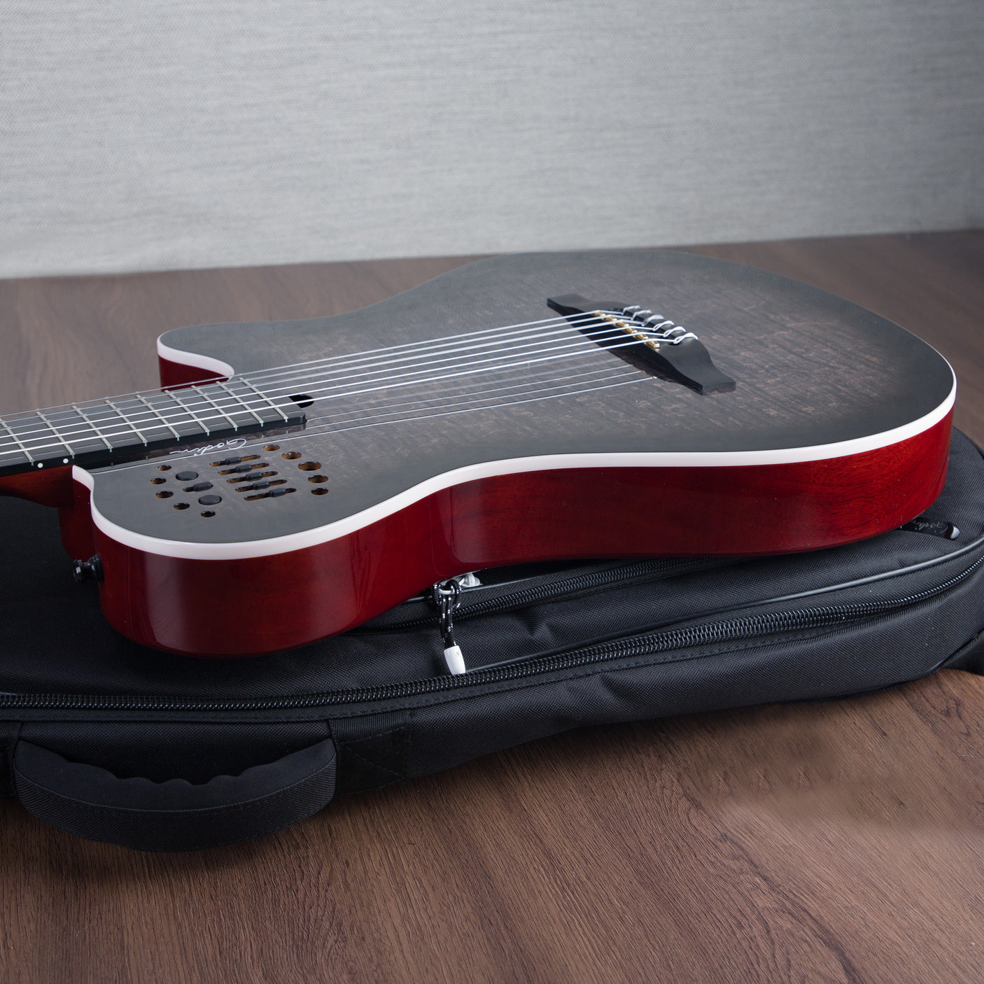 Godin MultiAc Grand Concert SA Nylon String Acoustic-Electric Guitar - Trans Black - CHUCKSCLUSIVE - #25311335
