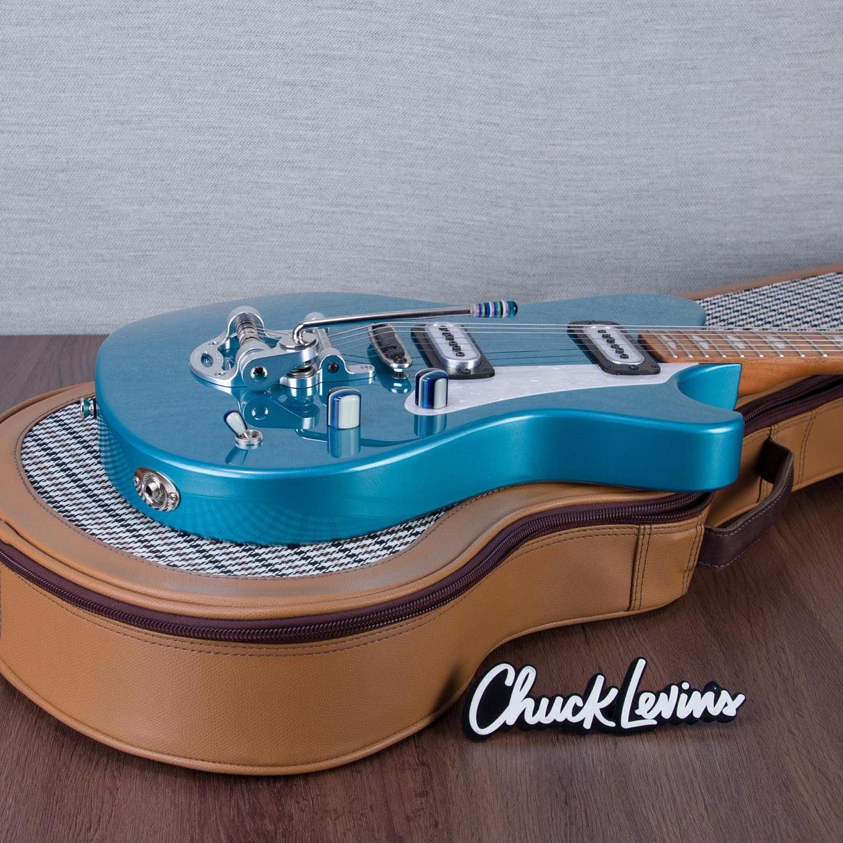 Powers Electric A-Type Electric Guitar - Tourmaline Green Metallic - #B181