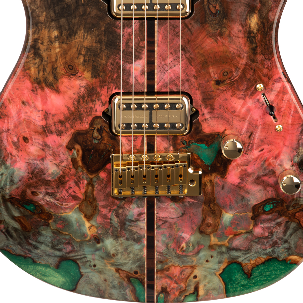 ESP Exhibition Limited Throbber CTM FL Electric Guitar - Natural Amorous Brown - New