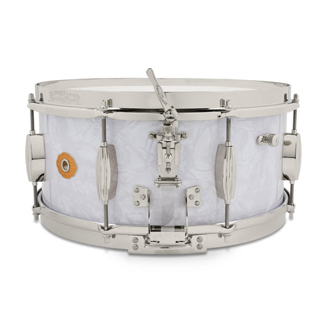 Slingerland 6.5 x 14-Inch Gene Krupa Radio King Solid Maple Snare Drum - White Marine Pearl