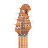 Music Man Quilt Maple Axis Electric Guitar - Roasted Amber - New