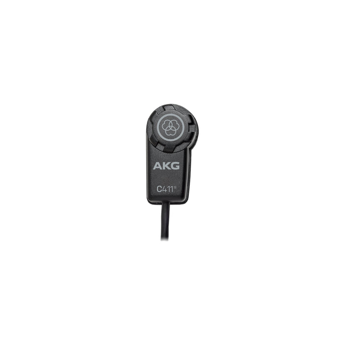 AKG C411 L High Performance Miniature Condenser Vibration Pickup W/ Mini XLR Connector