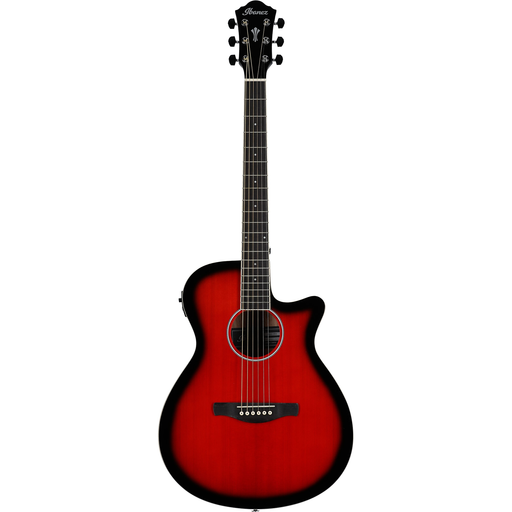 Ibanez AEG7TRH Acoustic-Electric Guitar – Transparent Red Sunburst