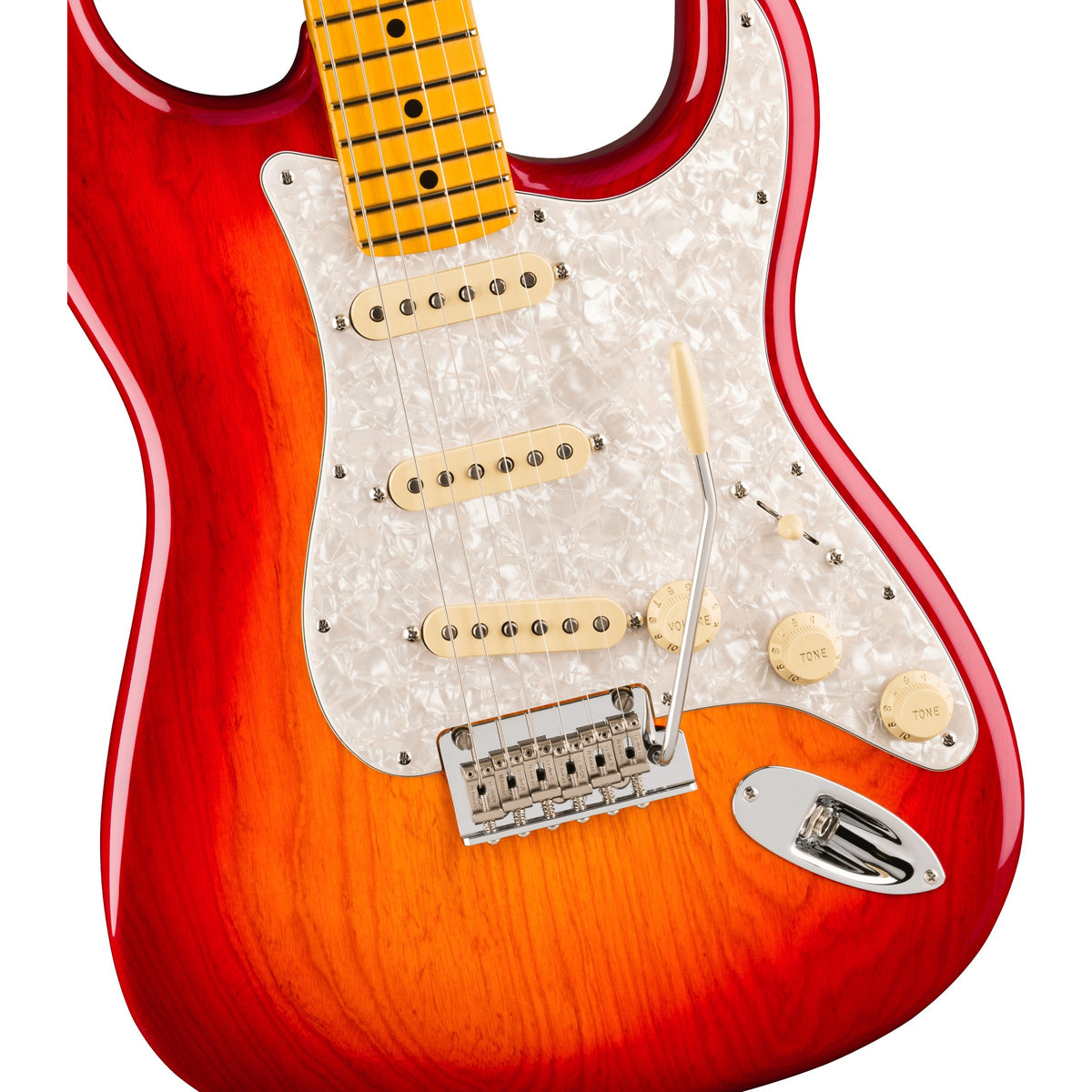 Fender American Professional Stratocaster Electric Guitar, Maple Fingerboard - Aged Cherry Burst