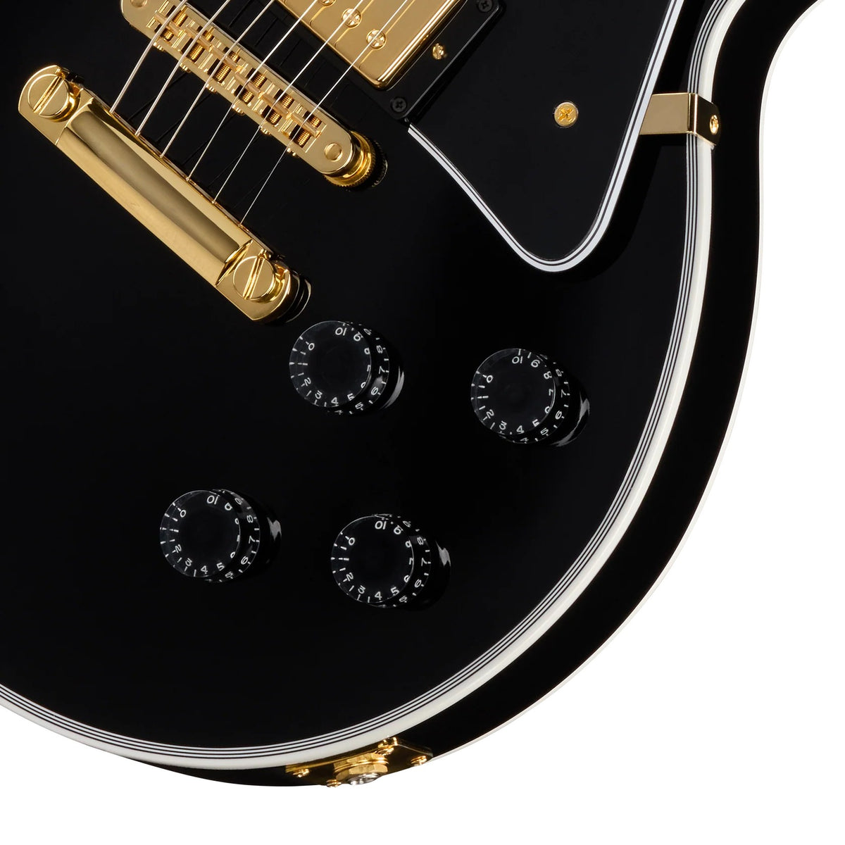 Gibson Custom Shop Les Paul Custom Long Scale Electric Guitar - Ebony