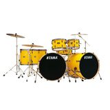 Tama Imperialstar 7-Piece Drum Kit with Double 22-Inch Kick Drums - Electric Yellow