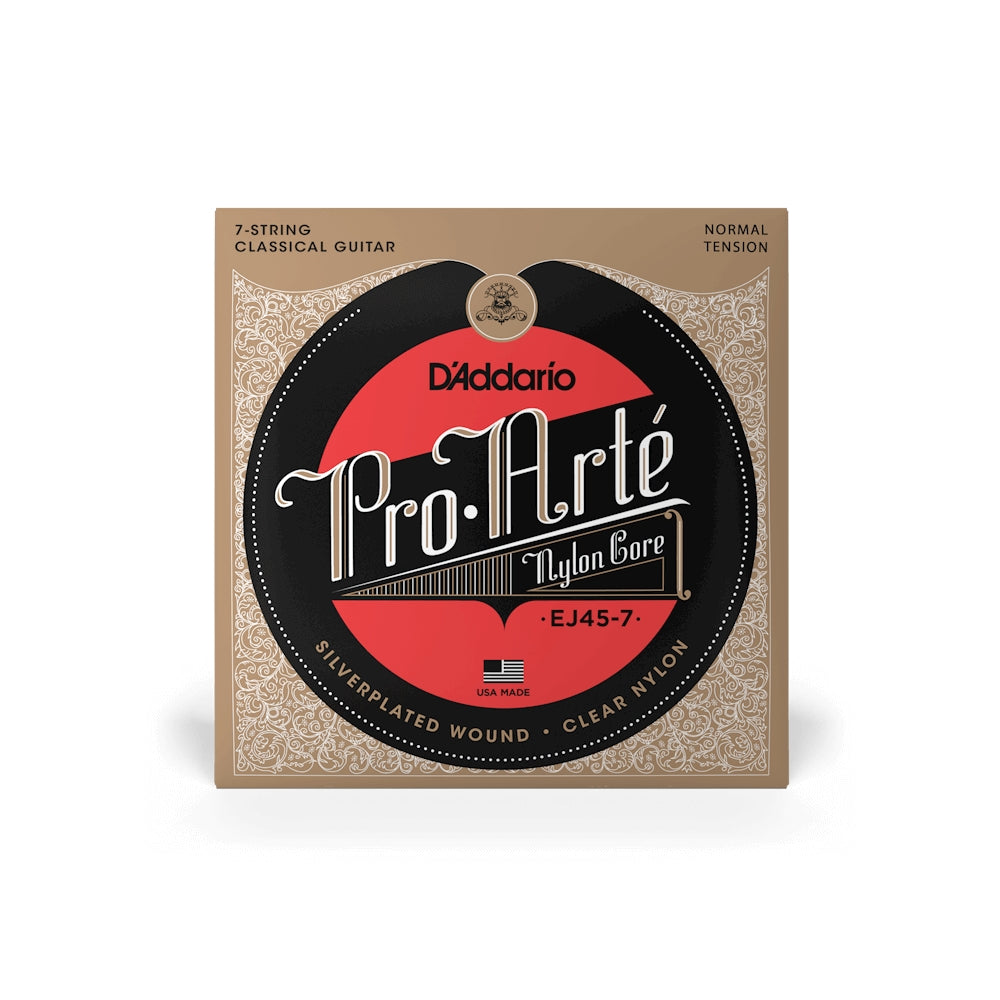 D'Addario EJ45-7 Nylon 7-String Classical Guitar Strings