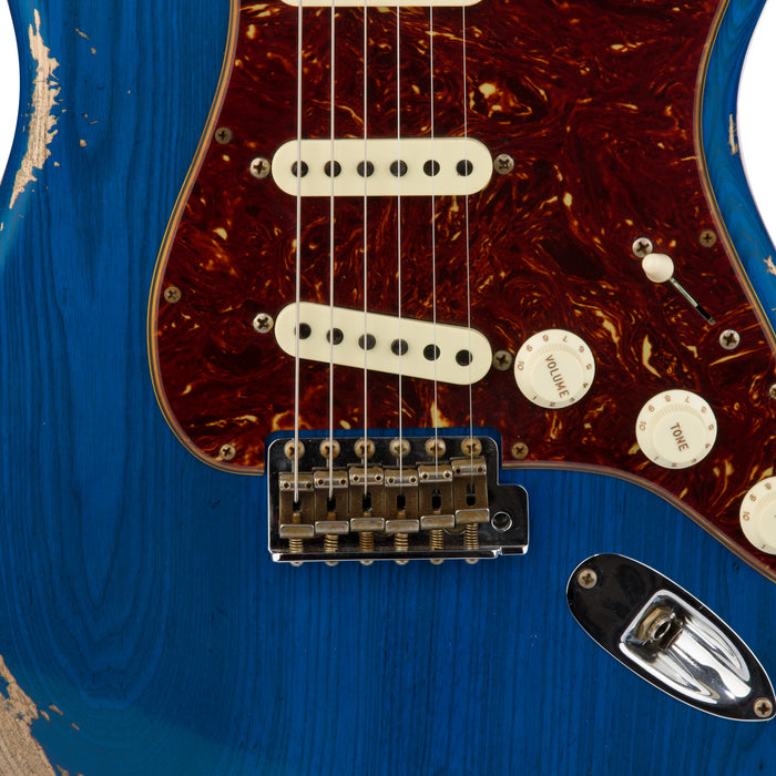 Fender Custom Shop 1969 Stratocaster Heavy Relic - Sapphire Blue Transparent - CHUCKSCLUSIVE - #R117235