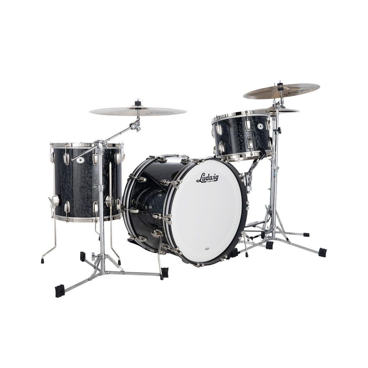 Ludwig Classic Maple Limited Edition 3-Piece Shell Kit - Ebony Pearl