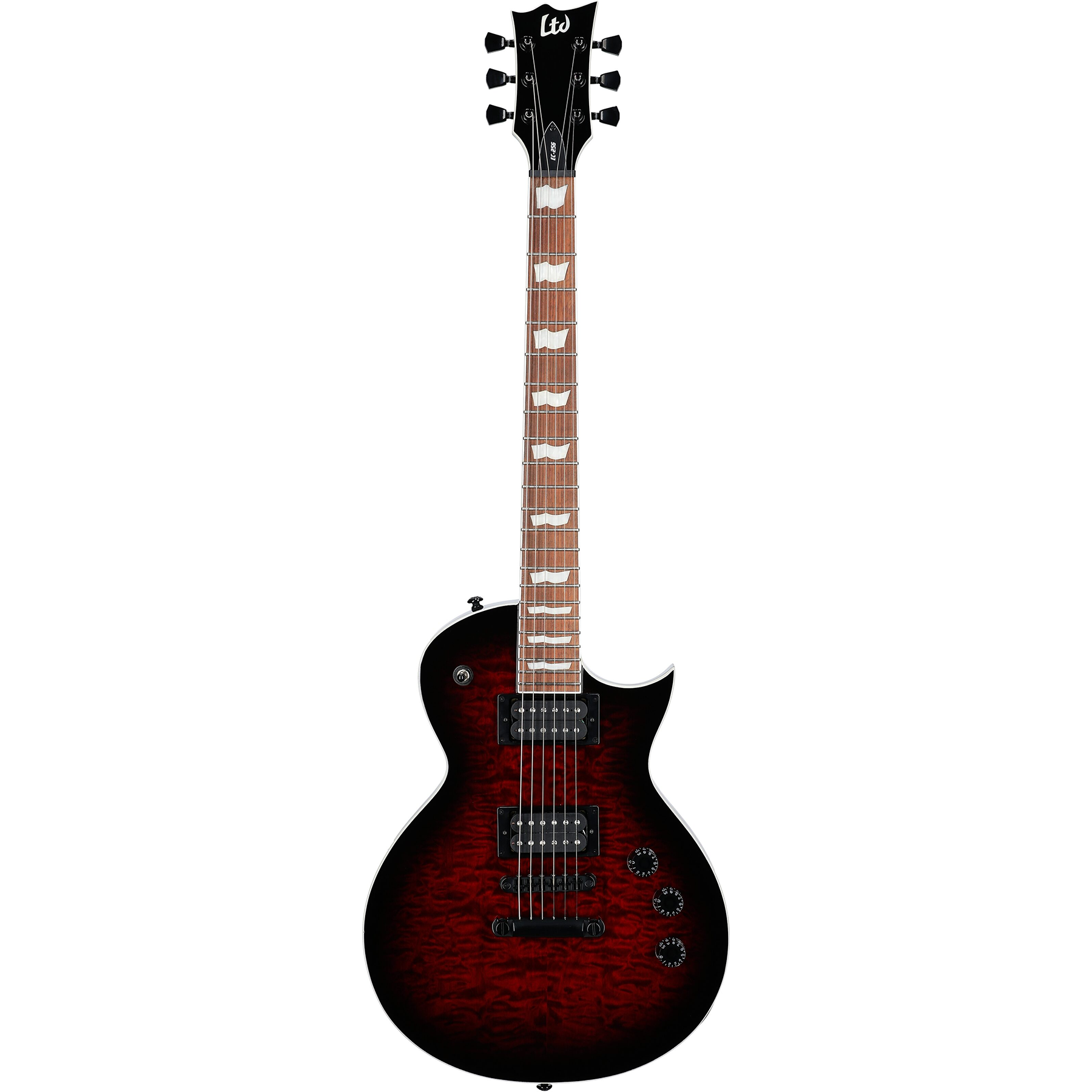 ESP LTD EC-256QM Electric Guitar - See Thru Black Cherry – Chuck