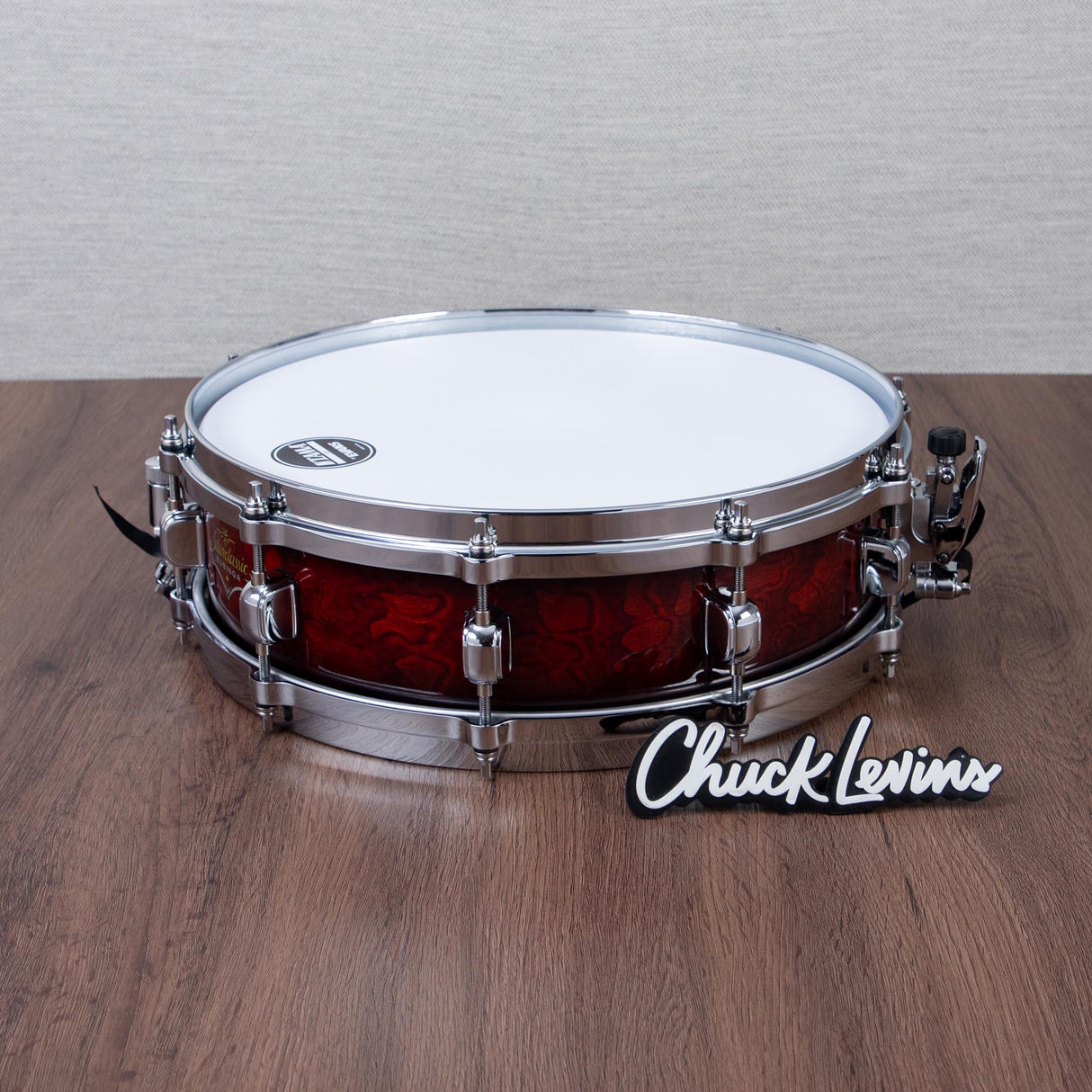 Tama 4 x 14-Inch Starclassic Bubinga Snare Drum - Volcanic Red Burst