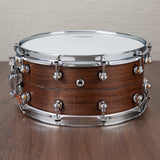 Pearl Music City 14x6.5-Inch Custom Walnut Snare Drum - Natural with Inlays