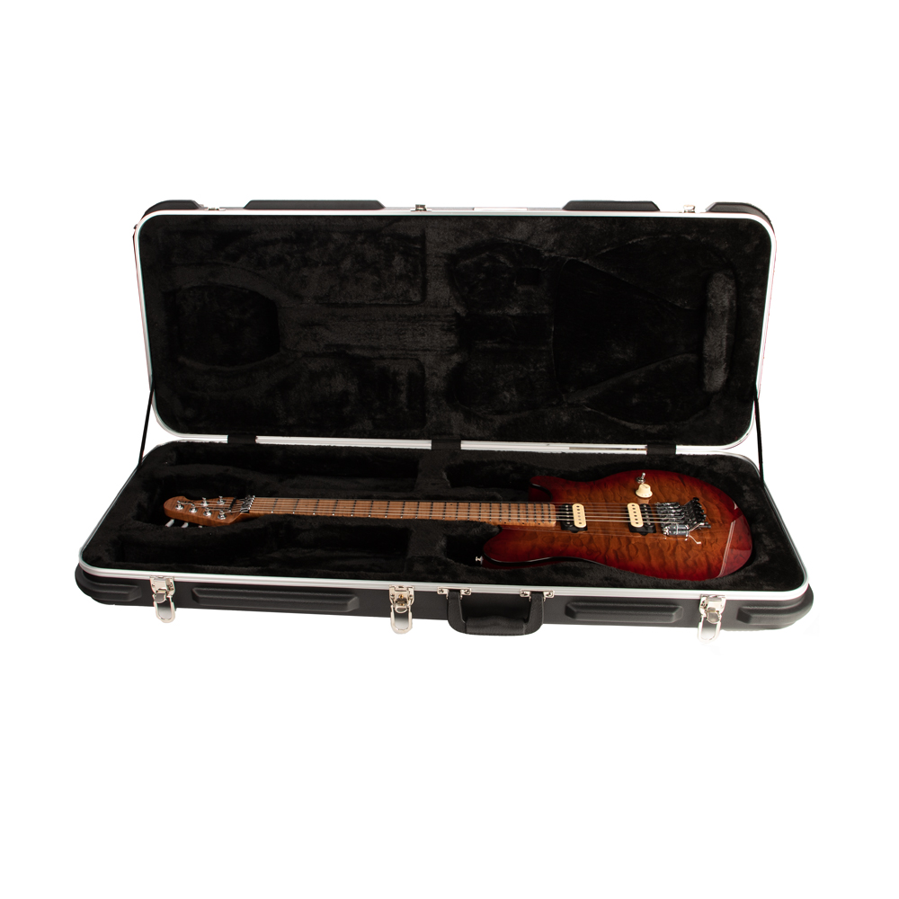 Music Man Quilt Maple Axis Electric Guitar - Roasted Amber - New