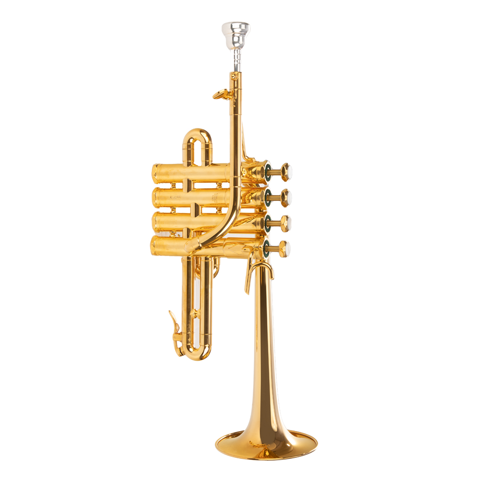 Schilke P5-4GP Four Valve Beryllium Bell Piccolo Trumpet - Gold
