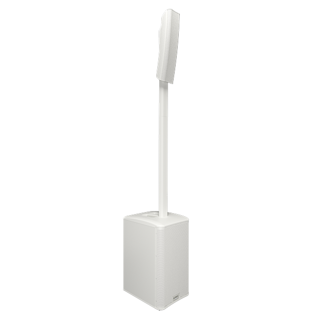 QSC KC12-WH 3000-Watts Active 3-Way Column Loudspeaker System - White - Mint, Open Box