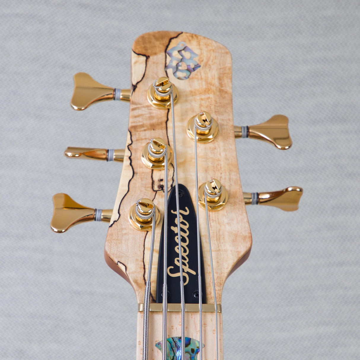 Spector USA Custom NS-5 5-String Electric Bass Guitar - Chestnut Natural - #2224