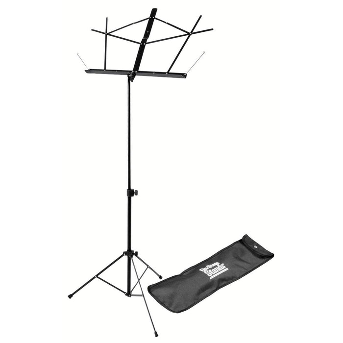 On Stage SM7122BB Compact Sheet Music Stand (Black, with Bag) - New,Black