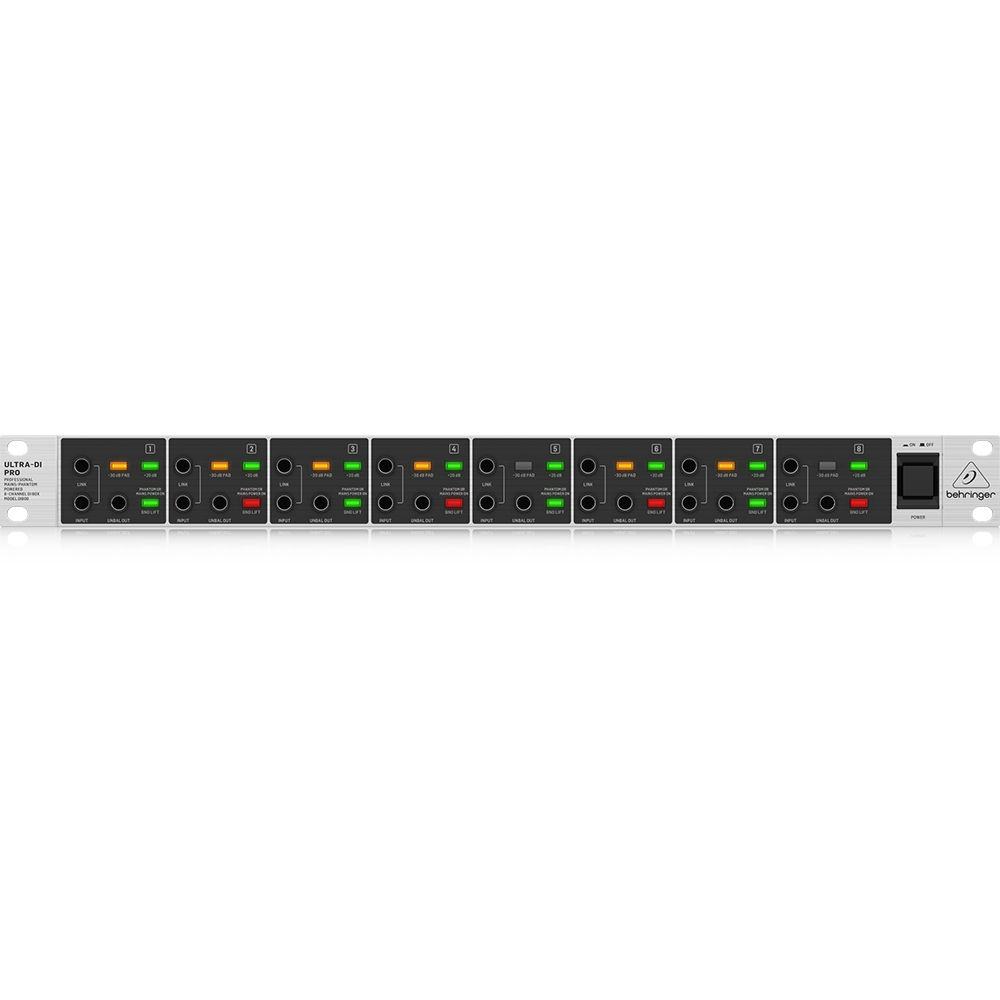 Behringer Di800 V2 Phantom Powered 8-Channel Active Instrument