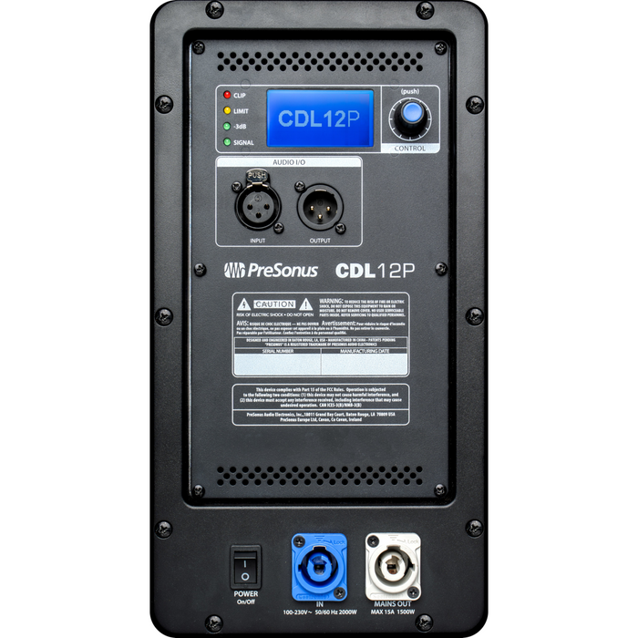 PreSonus CDL12P Constant Directivity Sound Reinforcement Loudspeaker - New