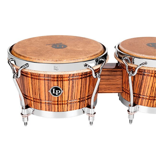 LP Limited-Edition 60th-Anniversary John "Dandy" Rodriguez Bongos Set - Zebrawood