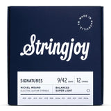 Stringjoy Signatures Nickel-Wound Balanced 12-String Electric Guitar Strings - Super Light Gauge (.009-.042)