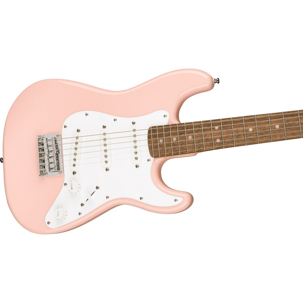 Squier Mini Stratocaster Electric Guitar - Shell Pink, Laurel Fingerboard
