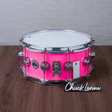 DW 6.5 x 14-Inch Collector's 333 Maple Snare Drum - Neon Hot Pink