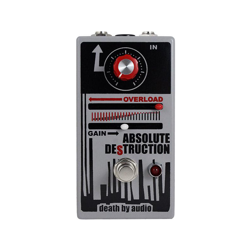 Death By Audio Absolute Destruction Fuzz/Distortion/Overdrive Guitar Pedal - Open Box, Mint