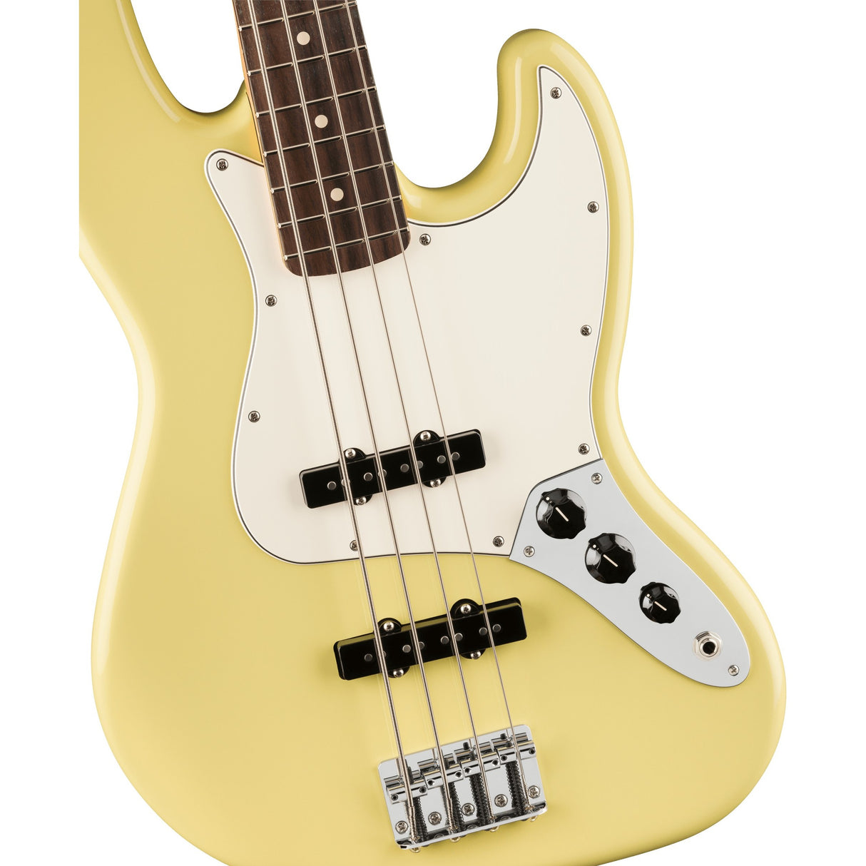 Fender Player II Jazz Electric Bass Guitar, Rosewood Fingerboard - Hialeah Yellow