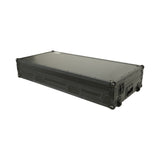 Pro X XS-CDM3KV10A9 WLTBL Fits 2x Pioneer CDJ 3000X Case / Pioneer DJM V10 / A9 Mixer w/ Laptop Shelf, All Black and Low profile Wheels