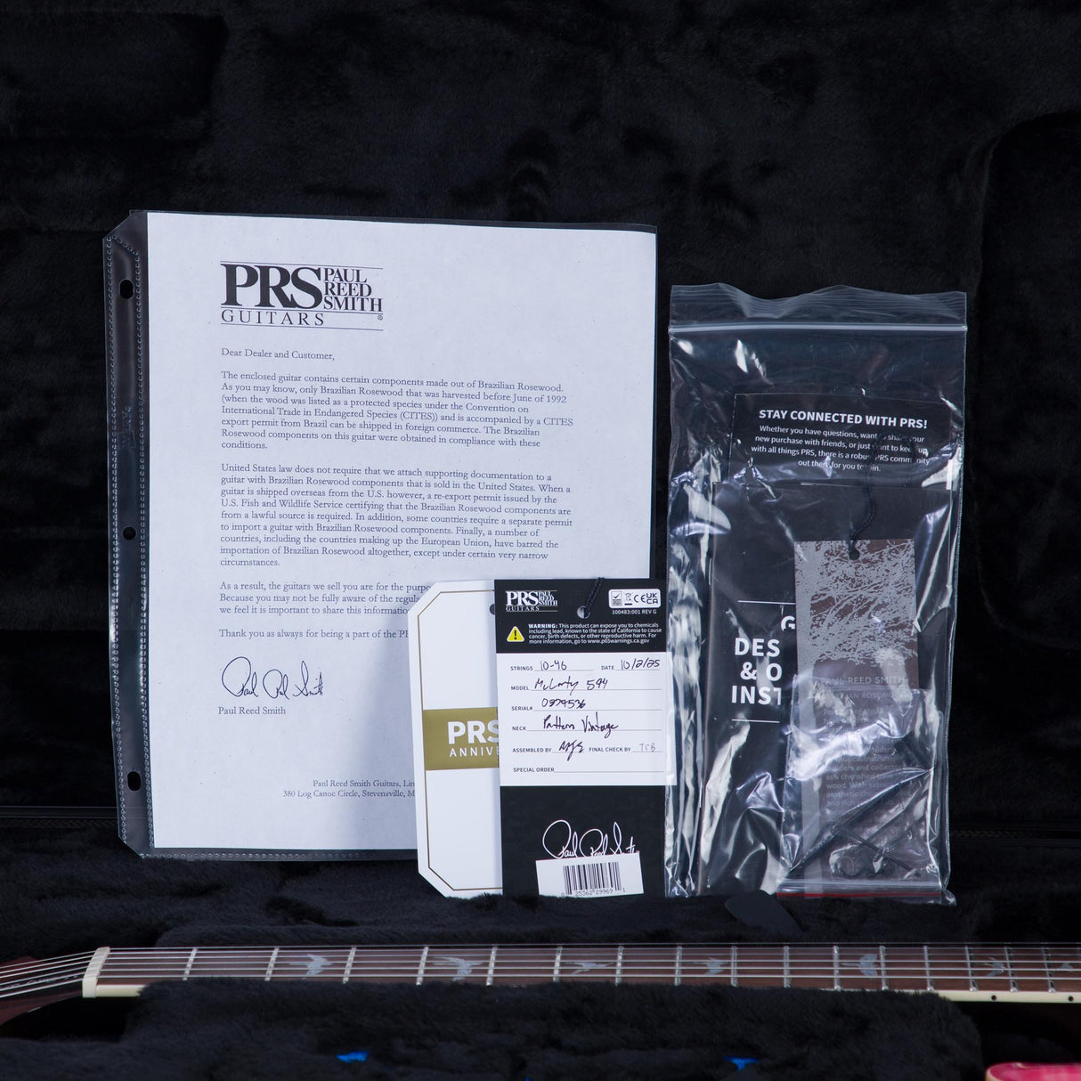 PRS McCarty 594 Electric Guitar - Bonnie Pink With Black Back - #250379536