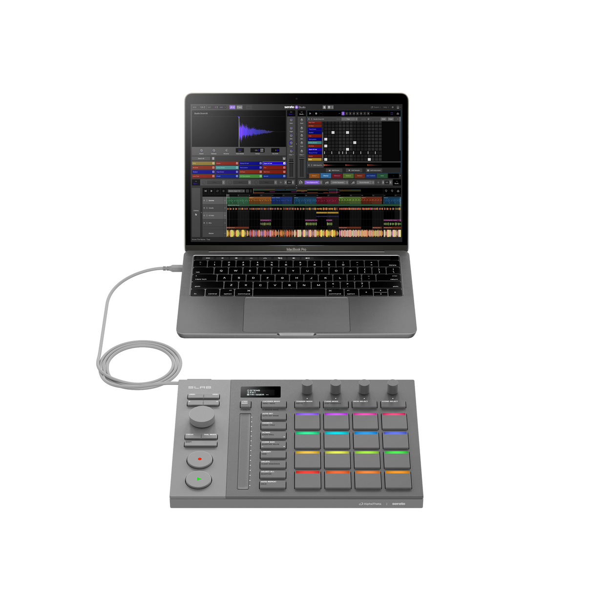 AlphaTheta SLAB Music Production Controller - Open Box, Mint