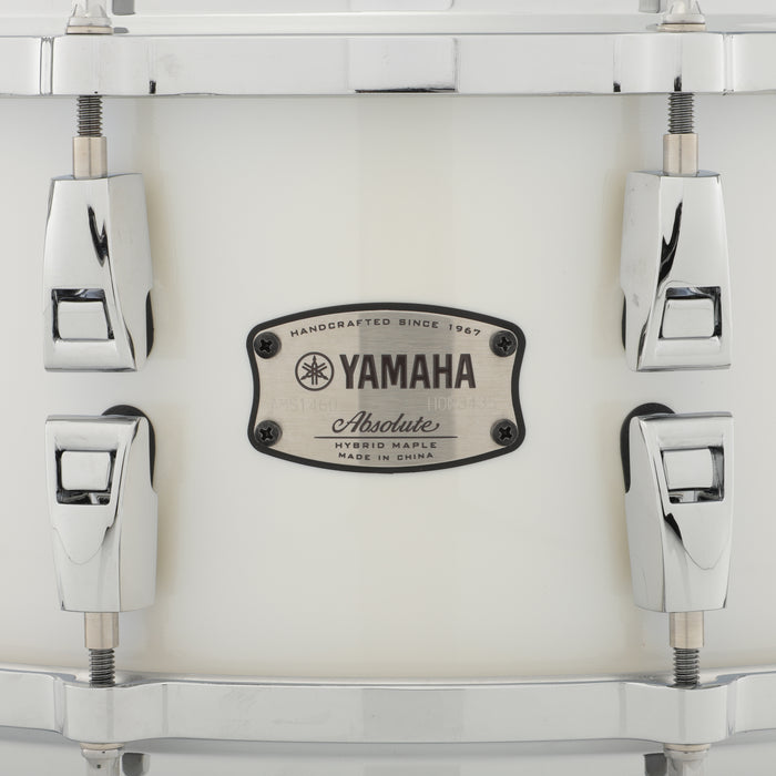 Yamaha 14" x 6" Absolute Snare Drum - Polar White - New,Polar White