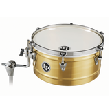LP 14-Inch Brass Timbale with Chrome Hardware and Mount Bracket