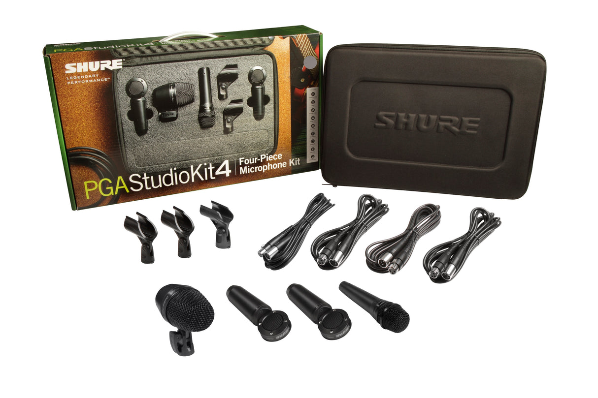 Shure PGASTUDIOKIT4 4-Piece Studio Microphone Kit - Mint, Open Box