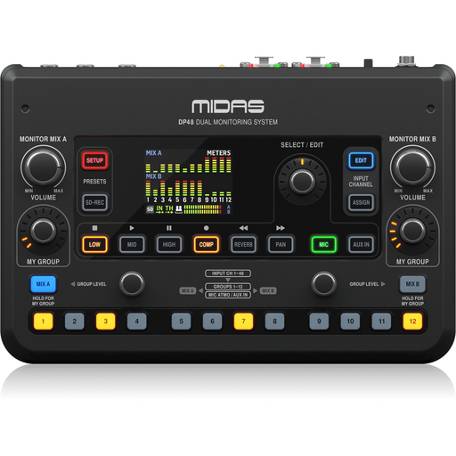 Midas DP48 Dual 48 Channel Personal Monitor Mixer - Preorder