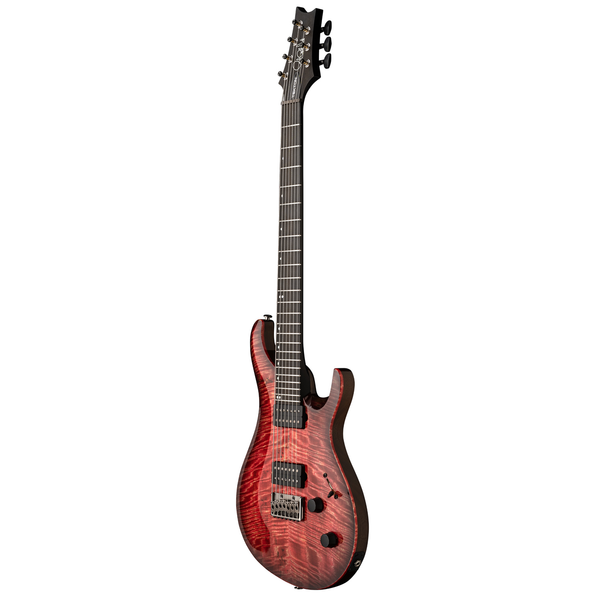 PRS Tekton SVN 7-String Electric Guitar with Black Satin Neck - Fuchsia Aura