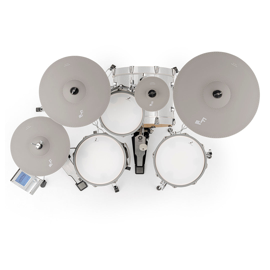 EFNOTE 5 4-Piece Electronic Drum Kit With Cymbal Pads - White Sparkle