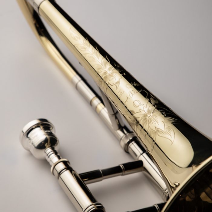 S.E. Shires TBQAlessi Alto Trombone - Clear Lacquered